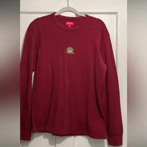 Supreme Vampire Waffle Weave Thermal Long Sleeve Mens Medium Alien
